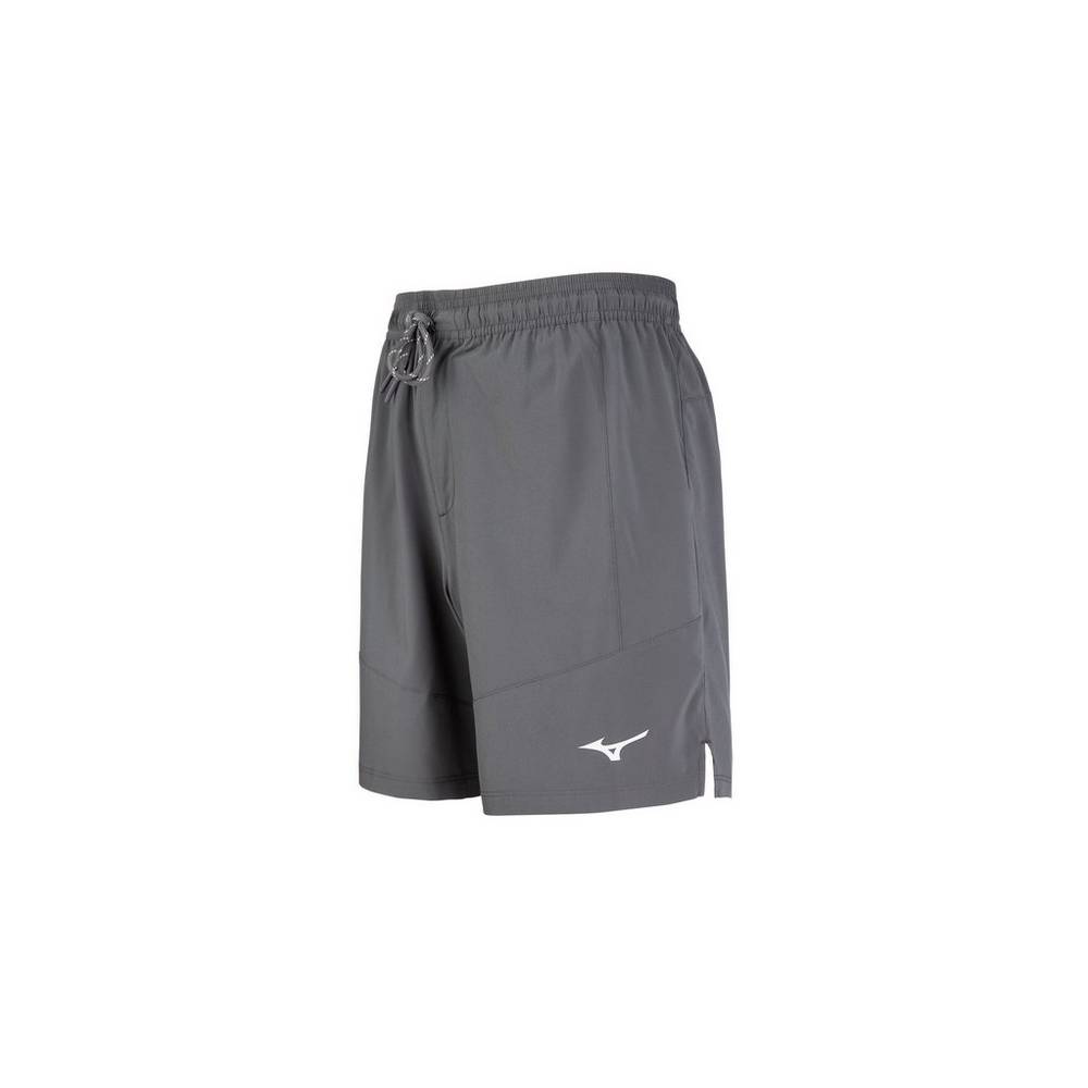 Panske Šortky Mizuno 7" Volley Siva Vypredaj RQGE23985
